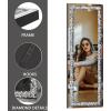 imageFullLength Mirror 6319 with Lights and Crystal Crush Diamond Wall Mounted Hanging Mirror Leaning for Living Room Bedroom