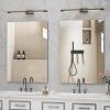 imageHasipu 2Pack 32quot x 24quot Bathroom Mirror Mirrors for Sink Frameless Mirror Rectangle Mirror for Bathroom Modern Horizontal or VerticalFrameless