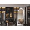 imageHasipu 95quot X 40quot Full Length Mirror with Lights White Frame Arch Led Mirror Full Length and 3 Colors Temperatures ampamp Brightness AdjustableLight Up Mirror Full Body for Bedroom Cloakroom Living RoomBlack