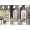imageHasipu 95quot X 40quot Full Length Mirror with Lights White Frame Arch Led Mirror Full Length and 3 Colors Temperatures ampamp Brightness AdjustableLight Up Mirror Full Body for Bedroom Cloakroom Living RoomBlack