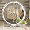 imageHasipu Black Bathroom Over Sink Mirror 41x21 Inch Rounded Rectangle Vanity Mirror Metal Framed Wall Mirrors AntiRust Surface Mount Hangs Horizontal or VerticalSilver Led