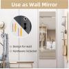 imageHasipu Door Mirror Full Length 51 x 16 Inch Full Body Wall Mirror Over The Door Hanging Mirror for Bedroom Living Room CloakroomBlack