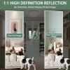 imageHasipu Door Mirror Full Length 51 x 16 Inch Full Body Wall Mirror Over The Door Hanging Mirror for Bedroom Living Room CloakroomWhite