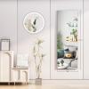 imageHasipu Door Mirror Full Length 51 x 16 Inch Full Body Wall Mirror Over The Door Hanging Mirror for Bedroom Living Room CloakroomWhite