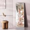 imageHasipu Door Mirror Full Length 51 x 16 Inch Full Body Wall Mirror Over The Door Hanging Mirror for Bedroom Living Room CloakroomWhite