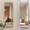 imageHasipu Door Mirror Full Length 51 x 16 Inch Full Body Wall Mirror Over The Door Hanging Mirror for Bedroom Living Room CloakroomWhite