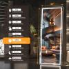 imageHasipu Full Length Mirror with Lights 56quot x 158quot LED Floor Mirror Full Body Dressing Standing Hanging Mounted Mirror for Living Room Bedroom Cloakroom Square BlackBlack
