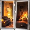 imageHasipu Full Length Mirror with Lights 67quot x 24quot LED Lighted Floor Standing Full Body Dressing Hanging Mounted Mirror Dimmable Tempered Glass Safe to Use Square BlackBlack