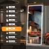 imageHasipu Full Length Mirror with Lights 67quot x 24quot LED Lighted Floor Standing Full Body Dressing Hanging Mounted Mirror Dimmable Tempered Glass Safe to Use Square BlackWhite
