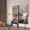 imageHasipu Home Gym Workout Mirror 48quot L x 30quot W2pcs Large Full Length Mounted Full Body Frameless Mirror for Workout Yoga Garage Bedroom Dance
