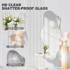 imageHasipu Irregular Wall Mirror  36quotx24quot Irregular Abstract Mirror for Wall Asymmetrica Wall Mirrors Decorative Modern for Living Room BathroomBedroomHallway48L x 22W