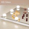 imageHasipu Vanity Mirror with Lights 10quot x 12quot Hollywood Mirror Makeup Mirror with 7 Dimmable Bulbs Smart Touch 3 Colors Dimmable 360 Rotation White