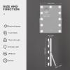 imageHasipu Vanity Mirror with Lights 11quot x 14quot Hollywood Mirror Makeup Mirror with 11 Dimmable Bulbs and 10X Magnification 3 Colors Modes Touch Control USB Charging Port 360 Rotation White