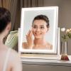 imageHasipu Vanity Mirror with Lights 12quot x 14quot LED Makeup Mirror Light up Mirror with Smart Touch 3 Color Modes and Brightness Adjustment 10X Magnifying Glass360 RotationWhite
