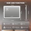 imageHasipu Vanity Mirror with Lights 12quot x 14quot LED Makeup Mirror Light up Mirror with Smart Touch 3 Color Modes and Brightness Adjustment 10X Magnifying Glass360 RotationWhite