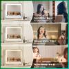 imageHasipu Vanity Mirror with Lights 242quot x 189quot LED Make up Mirror Light up Mirror with 10X Magnification and USB Charging Port Phone Holder Smart Touch 3 Colors Dimmable 360 Rotation BlackRound White