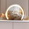 imageHasipu Vanity Mirror with Lights 24quot x 22quot LED Makeup Mirror Lighted Makeup Mirror with Lights Smart Touch Control 3 Colors Dimmable Mirror WhiteWhite