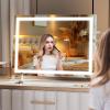 imageHasipu Vanity Mirror with Lights and Bluetooth Speaker 169quot x 134quot LED Makeup Mirror Light up Mirror with 10X Magnification Smart Touch 3 Colors Dimmable Brightness Adjustment White295L x 213W