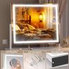 imageHasipu Vanity Mirror with Lights and Bluetooth Speaker 169quot x 134quot LED Makeup Mirror Light up Mirror with 10X Magnification Smart Touch 3 Colors Dimmable Brightness Adjustment White24L x 20W