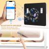 imageHasipu Vanity Mirror with Lights and Bluetooth Speaker 169quot x 134quot LED Makeup Mirror Light up Mirror with 10X Magnification Smart Touch 3 Colors Dimmable Brightness Adjustment White236L x 197W