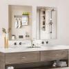 imageHasipu 2Pack 32quot x 24quot Bathroom Mirror Mirrors for Sink Frameless Mirror Rectangle Mirror for Bathroom Modern Horizontal or VerticalFrameless