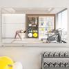 imageHasipu Home Gym Workout Mirror 72quot L x 36quot W1pc Large Full Length Mounted Full Body Frameless Mirror for Workout Yoga Garage Bedroom Dance