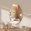 imageHasipu Irregular Wall Mirror  36quotx24quot Irregular Abstract Mirror for Wall Asymmetrica Wall Mirrors Decorative Modern for Living Room BathroomBedroomHallway307L x 20W