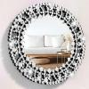 imageHasipu Wall Mirrors Decorative32 Round Mirror Wall DecorWall Mirrors for Living Room
