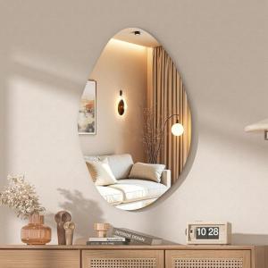 imageHasipu Irregular Wall Mirror  36quotx24quot Irregular Abstract Mirror for Wall Asymmetrica Wall Mirrors Decorative Modern for Living Room BathroomBedroomHallway307L x 20W