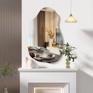 imageHasipu Irregular Wall Mirror  36quotx24quot Irregular Abstract Mirror for Wall Asymmetrica Wall Mirrors Decorative Modern for Living Room BathroomBedroomHallway31L x 20W