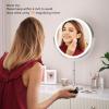imageHasipu 10 LED Makeup Mirror with 7X Magnification  Rechargeable Vanity Mirror 3 Color Modes Touch Control 360 Rotation amp Adjustable HeightAntique Silver