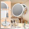 imageHasipu 10 LED Makeup Mirror with 7X Magnification  Rechargeable Vanity Mirror 3 Color Modes Touch Control 360 Rotation amp Adjustable HeightNickel