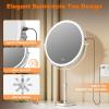 imageHasipu 10 LED Makeup Mirror with 7X Magnification  Rechargeable Vanity Mirror 3 Color Modes Touch Control 360 Rotation amp Adjustable HeightNickel