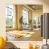 imageHasipu Home Gym Mirror 55 L x 21 W  2PCS Large Full Body Mirror for Yoga WallMounted Mirrors for Fitness Garage Dance Studio 016in Tempered Glass FramelessSilver