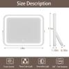 imageHasipu Vanity Mirror with Lights 10 x 12 LED Makeup Mirror 3 Modes Light Smart Touch Control Dimmable 360Rotation Rectangle White Frame14L x 10W