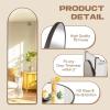 imageHasipu Door Mirror Full Length 472 x 157 Inch Full Body Wall Mirror Over The Door Hanging Mirror for Bedroom Living Room CloakroomWhiteBlack