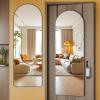 imageHasipu Door Mirror Full Length 472 x 157 Inch Full Body Wall Mirror Over The Door Hanging Mirror for Bedroom Living Room CloakroomWhiteBlack