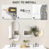 imageHasipu Irregular Bathroom Mirror with Lights  25x45 LED Asymmetrical Wall Mirror Abstract Modern Lighted Vanity Mirror for Wall AnitFog Dimmable Memory VerticalHorizontal BlackSilver