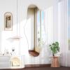 imageHasipu Irregular Bathroom Mirror with Lights  25x45 LED Asymmetrical Wall Mirror Abstract Modern Lighted Vanity Mirror for Wall AnitFog Dimmable Memory VerticalHorizontal BlackFrameless