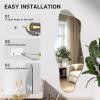 imageHasipu Irregular Bathroom Mirror with Lights  25x45 LED Asymmetrical Wall Mirror Abstract Modern Lighted Vanity Mirror for Wall AnitFog Dimmable Memory VerticalHorizontal BlackFrameless