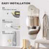 imageHasipu Irregular Bathroom Mirror with Lights  25x45 LED Asymmetrical Wall Mirror Abstract Modern Lighted Vanity Mirror for Wall AnitFog Dimmable Memory VerticalHorizontal BlackFrameless