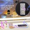 imageHasipu Vanity Mirror with Lights 37 x 26 LED Makeup Mirror Lighted Makeup Mirror with Dimmable 3 Modes Touch Screen Control Vanity Mirror Square WhiteWhite
