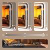imageHasipu Vanity Mirror with Lights 37 x 26 LED Makeup Mirror Lighted Makeup Mirror with Dimmable 3 Modes Touch Screen Control Vanity Mirror Square WhiteWhite