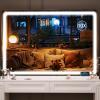 imageHasipu Vanity Mirror with Lights 37 x 26 LED Makeup Mirror Lighted Makeup Mirror with Dimmable 3 Modes Touch Screen Control Vanity Mirror Square WhiteWhite