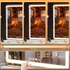 imageHasipu Vanity Mirror with Lights 37 x 26 LED Makeup Mirror Lighted Makeup Mirror with Dimmable 3 Modes Touch Screen Control Vanity Mirror Square WhiteWhite