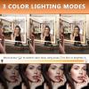 imageHasipu Vanity Mirror with Lights 37 x 26 LED Makeup Mirror Lighted Makeup Mirror with Dimmable 3 Modes Touch Screen Control Vanity Mirror Square WhiteWhite