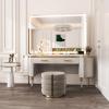 imageHasipu Vanity Mirror with Lights 37 x 26 LED Makeup Mirror Lighted Makeup Mirror with Dimmable 3 Modes Touch Screen Control Vanity Mirror Square WhiteWhite