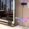 imageHasipu Vanity Mirror with Lights 37 x 26 LED Makeup Mirror Lighted Makeup Mirror with Dimmable 3 Modes Touch Screen Control Vanity Mirror Square WhiteBlack