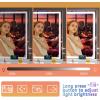 imageHasipu Vanity Mirror with Lights 37 x 26 LED Makeup Mirror Lighted Makeup Mirror with Dimmable 3 Modes Touch Screen Control Vanity Mirror Square WhiteWhite