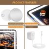 imageHasipu Vanity Mirror with Lights 37 x 26 LED Makeup Mirror Lighted Makeup Mirror with Dimmable 3 Modes Touch Screen Control Vanity Mirror Square WhiteWhite